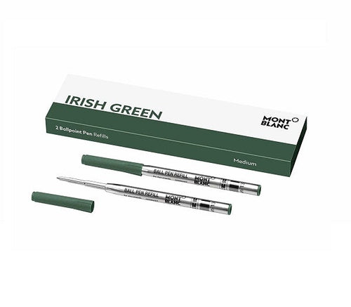 MONTBLANC Mod. IRISH GREEN - BALLPOINT PEN REFILLS - MEDIUM - 2 PCS