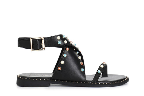 INFRADITO IN PELLE CON FASCIA INCROCIATA