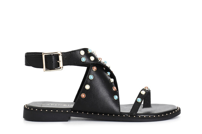 INFRADITO IN PELLE CON FASCIA INCROCIATA