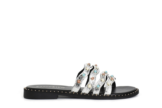 CIABATTA MULTI LISTINI CON CABOCHON