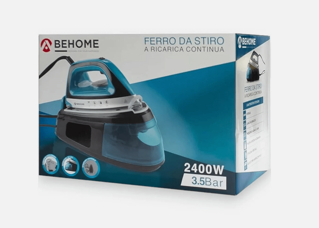 Ferro da Stiro con Caldaia Continua Potenza 2400 W BeHome