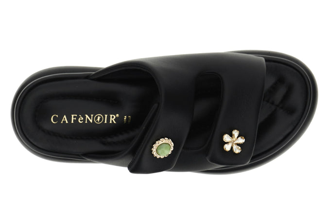 CIABATTA IN PELLE CON DUE VELCRI E BOTTONI