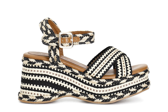 SANDALO ZEPPA IN TESSUTO