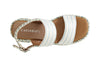 SANDALO ZEPPA DOPPIA FASCIA IN TESSUTO