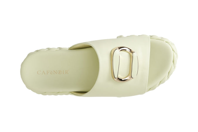 CIABATTA CON FONDO A TRECCIA E ACCESSORIO