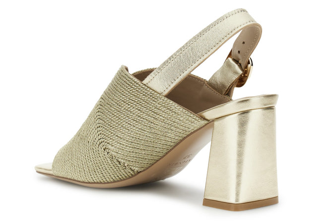 SANDALO SABOT CON LACCIO DIETRO E RICAMO A CORDONCINO