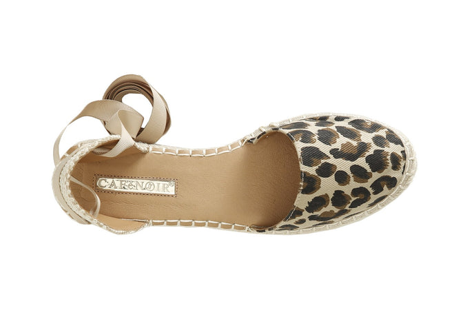 DÉCOLLETÉ IN CANVAS CON ALLACCIATURA ALLA SCHIAVA