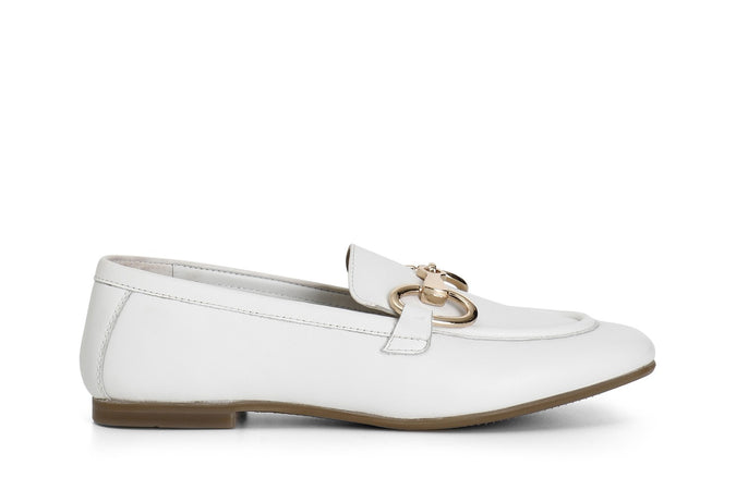 MOCASSINO IN PELLE CON MORSETTO