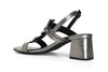 SANDALO A T IN PELLE CON ACCESSORIO GIOIELLO