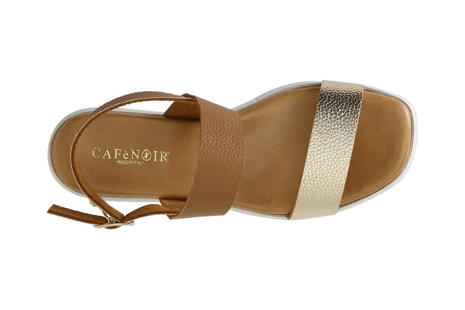 SANDALO DOPPIA FASCIA BICOLORE