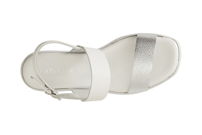 SANDALO DOPPIA FASCIA BICOLORE