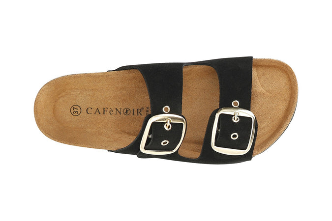 CIABATTA IN PELLE CON FIBBIE