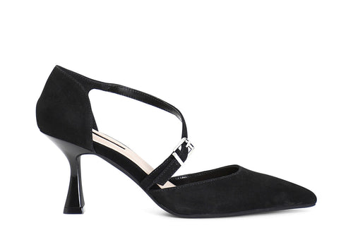 DÉCOLLETÉ IN CAMOSCIO CON INCROCIO