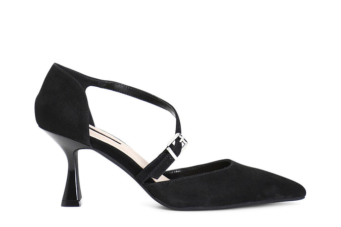 DÉCOLLETÉ IN CAMOSCIO CON INCROCIO