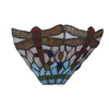 Applique Tiffany Libellula Acciaio Multicolor Vetro 1 Luce E14