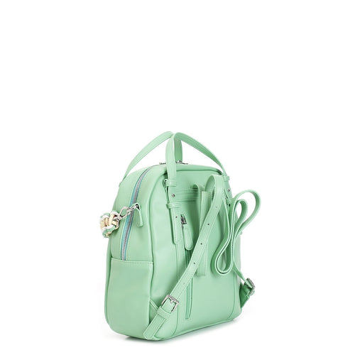 ZAINO CON MANICI E ACCESSORIO TRACOLLAINTRECCIATA MULTICOLOR