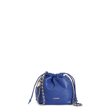 minibags con chiusura a coulisse e tracollina in catena con infilature