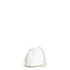 minibags con chiusura a coulisse e tracollina in catena con infilature