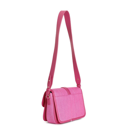 BORSA A TRACOLLA CON PATTINA IN PAGLIA