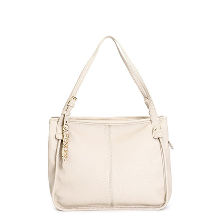 SHOPPING MORBIDA IN MATERIALE CON GRANA, TRACOLLA CON APPLICAZIONEDI LETTERING