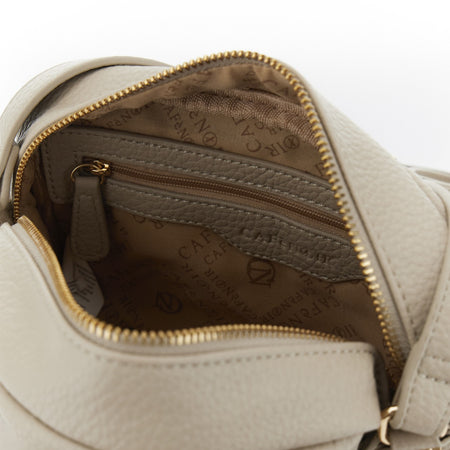 TRACOLLINA MORBIDA IN MATERIALE A GRANA GROSSA ,CON TASCA CON ZIP