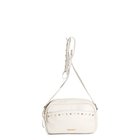 CAMERA BAG CON TASCA CON APPLICAZIONE DI PIETRE COLORATE E MINI RIVETTI