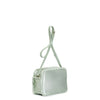 CAMERA BAG CON TASCA IN SATIN CON SFRANGIATURE