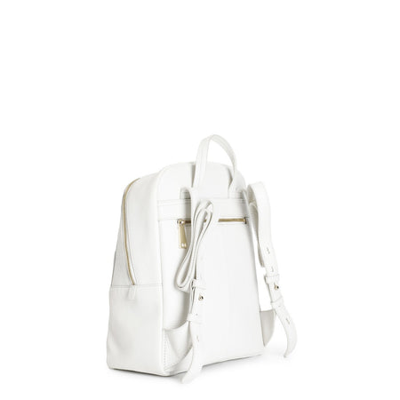 ZAINO IN VERA PELLE MARTELLATA CON TASCA DAVANTI E TASCA CON ZIP SUL RETRO, ACCE
