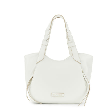 SHOPPING CON TASCHE LATERALI CON MANICIINTRECCIATI