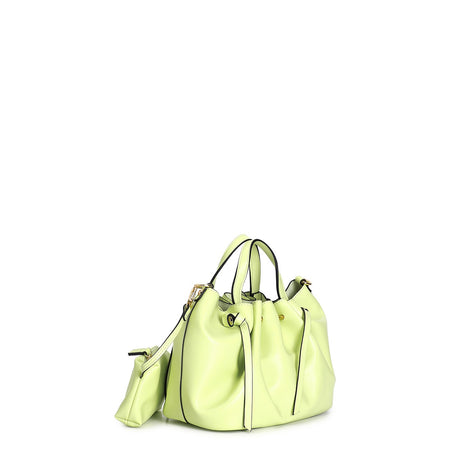 TOTE CON MOTIVO DI ARRICCIATURA , TRACOLLA REMOVIBILE