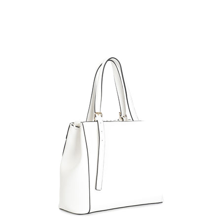 SHOPPING CON MOTIVO DI INFILATURA , TRACOLLA REGOLABILE TRAMITE FIBBIA