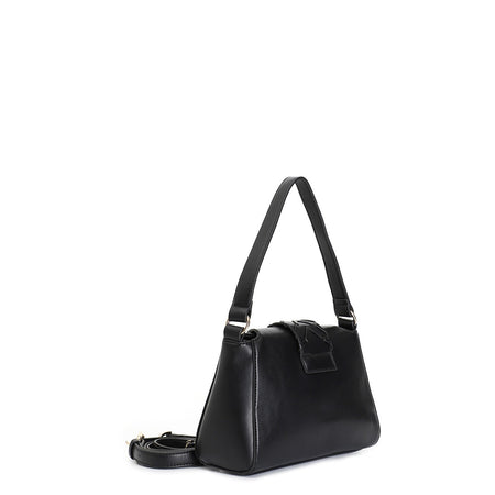 TRACOLLA CON PATTINA CON MOTIVO DI INFILATURA CON FIBBIA , TRACOLLA REMOVIBILE