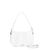 BORSA A SPALLA CON PATTINA CON MOTIVO DI PIEGHE SUL DAVANTI, TRACOLLA TUBOLARE C