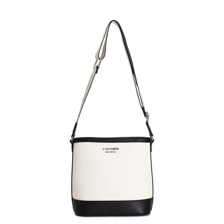 SECCHIELLO IN CANVAS CON PROFILI , LOGHI IN TPU E TRACOLLA A NASTRO REGOLABIL