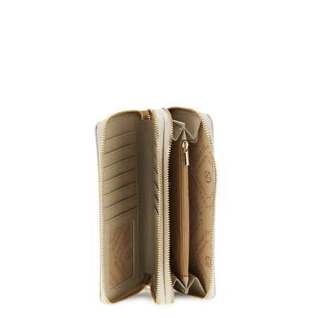 ZIP ROUND GRANDE , CON APPLICAZIONE DI LETTERING IN METALLO