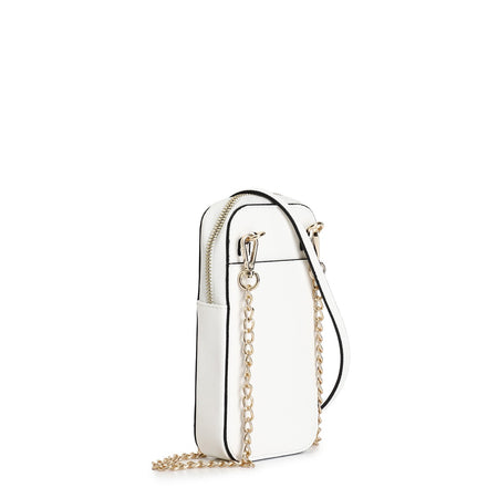 PORTACELLULARE CON APPLICAZIONE DI MINIRIVETTI BICOLORE, LOGO IN METALLO