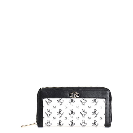 PORTAFOGLIO ZIP ROUND IN SAFFIANO STAMPATO MONOGRAM ACCESSORIO IN METALLOVETTI