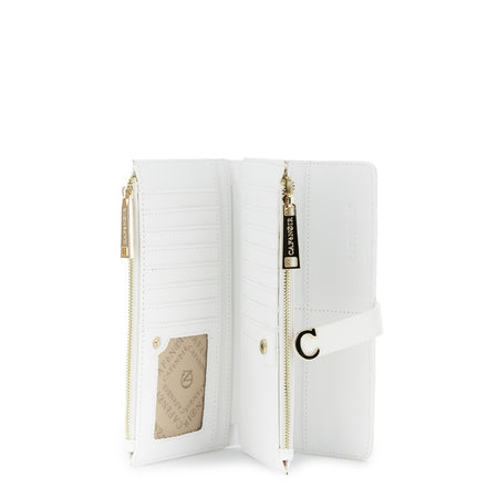 PORTAFOGLIO CON MONOGRAM EMBOSSED, TASCA SUL DAVANTI, 2 TASCHE CON ZIP