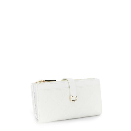 PORTAFOGLIO CON MONOGRAM EMBOSSED, TASCA SUL DAVANTI, 2 TASCHE CON ZIP