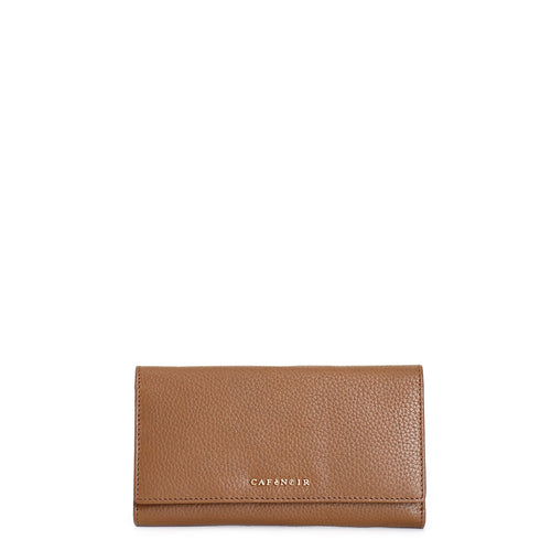 PORTAFOGLIO DONNA IN PELLE CON PATTINA