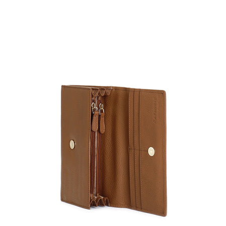 PORTAFOGLIO DONNA IN PELLE CON PATTINA