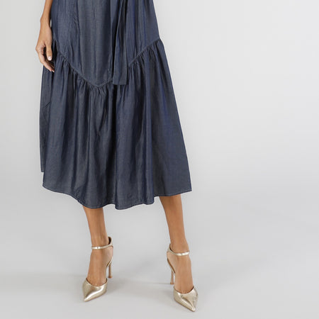 ABITO IN TENCEL DENIM