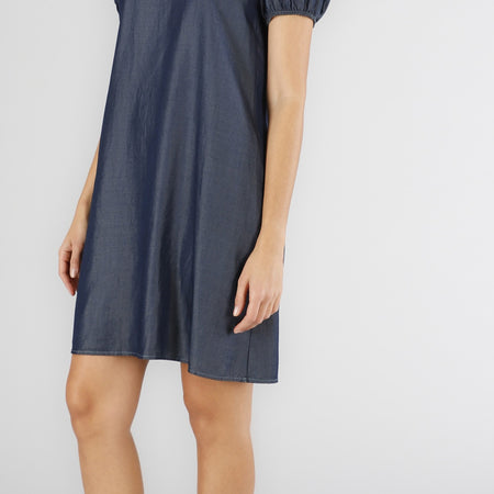 ABITO TIPO TUNICA IN TENCEL DENIM