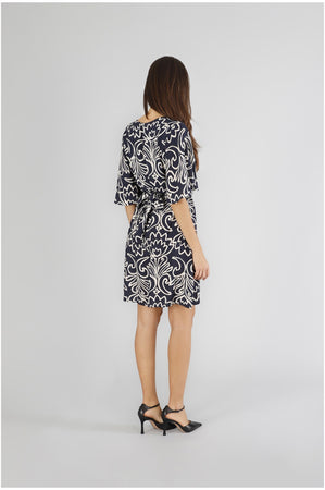 ABITO TIPO TUNICA IN MAROCAINE STAMPATO