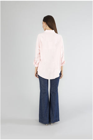 CAMICIA OVERSIZE IN MISTOLINO