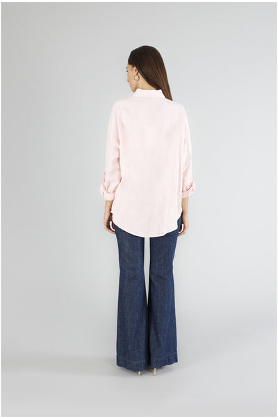 CAMICIA OVERSIZE IN MISTOLINO