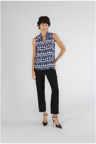 BLUSA SMANICATA STAMPATA