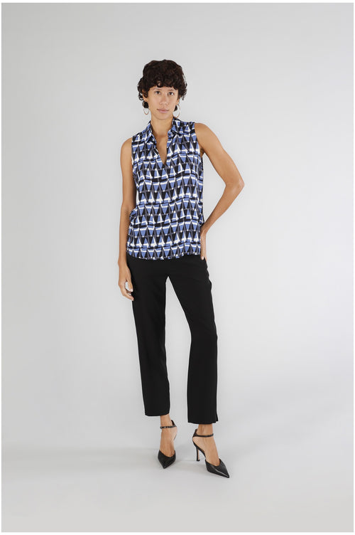 BLUSA SMANICATA STAMPATA