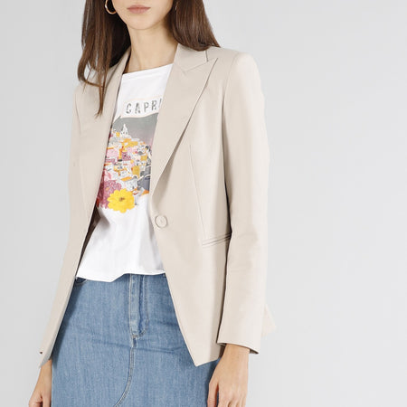 GIACCA MONOPETTO TESSUTO ELASTICIZZATO