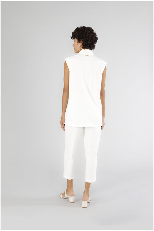 GILET DOPPIOPETTO OVERSIZE TESSUTO ELASTICIZZATO